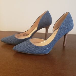Denim pumps